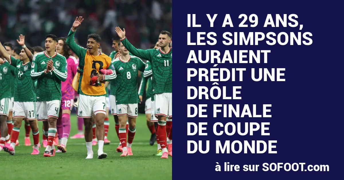 Il y a 29 ans, les Simpsons auraient prédit une drôle de finale de Coupe du monde