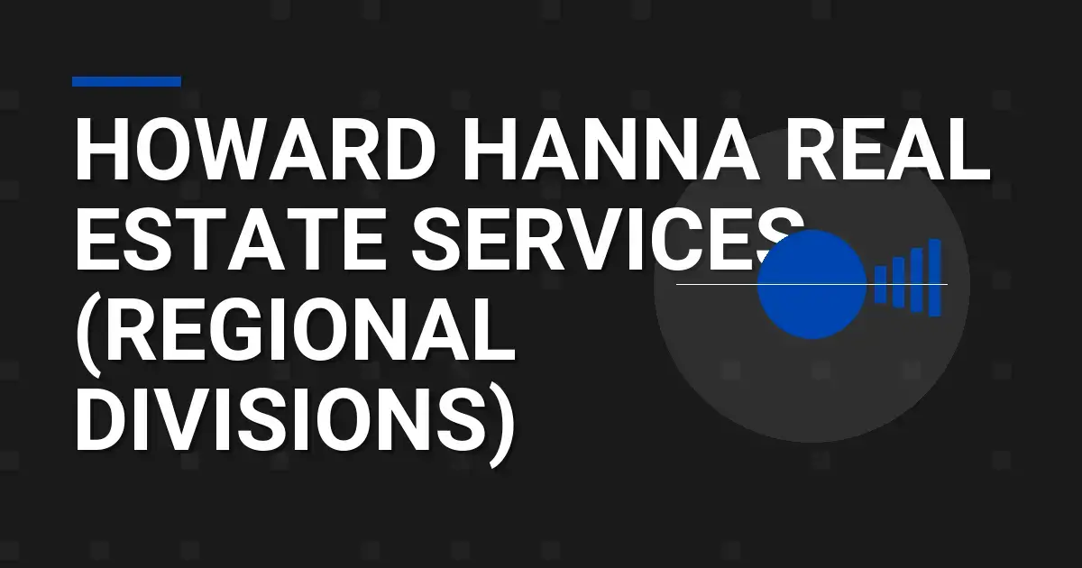 Howard Hanna Real Estate Services (Regional Divisions): A Comprehensive Overview